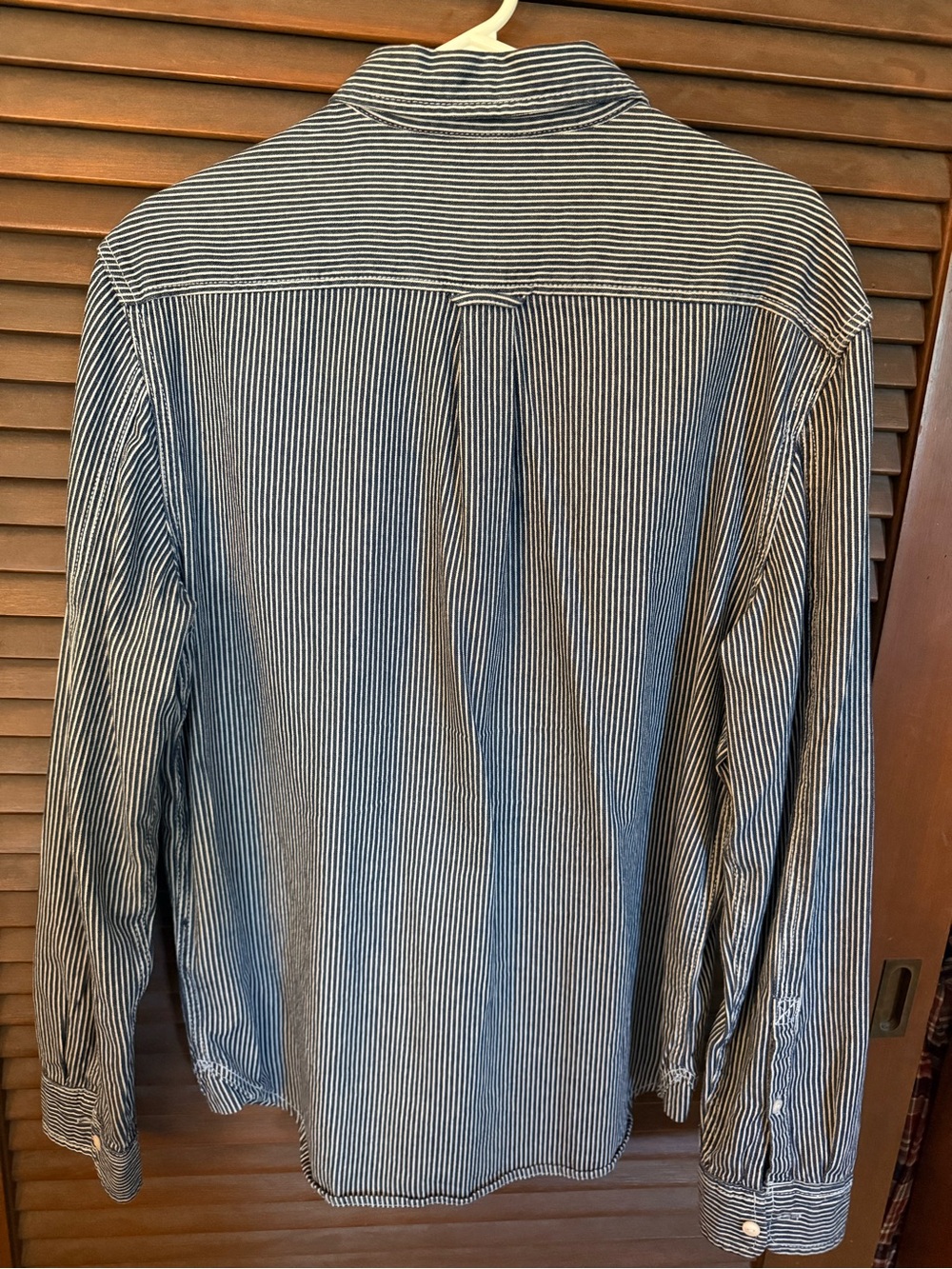 Cotton On Navy and White Pinstripe Button-Down Shirt - Picture 3 of 3